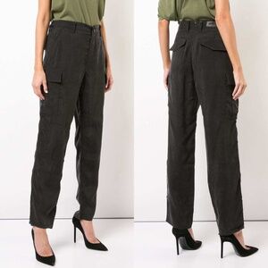 RtA Hartwell Cupro Cargo Pants in Phantom Black Size 26